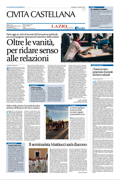 Avvenire - pagina diocesana del 09/10/2022